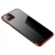 Etui i futerały do telefonów - Hurtel Clear Color case żelowy pokrowiec etui z metaliczną ramką Xiaomi Mi 10T Pro / Mi 10T czerwony - miniaturka - grafika 1