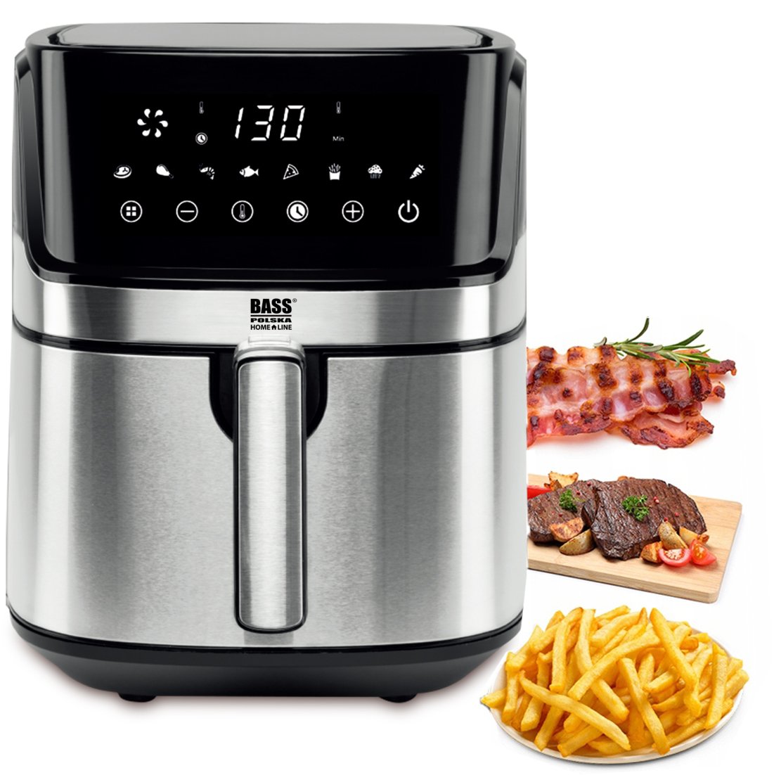 Frytkownica Beztłuszczowa 6,5L 2200W Air Fryer XL Frytownica LCD