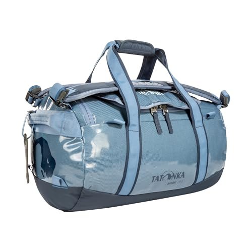 Tatonka Barrel 25 l - wodoodporna torba podróżna z funkcją plecaka, dużym otworem, wyściełanym dnem i zamykanym zamkiem błyskawicznym, niebieski (Elemental Blue), 25 l, Wytrzymała torba podróżna z