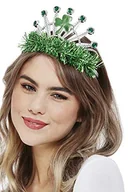 Moda i Uroda OUTLET - Smiffys 51124 Paddy's Day Diadem korona, damska, zielona, rozmiar uniwersalny - miniaturka - grafika 1