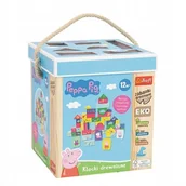 Klocki - Klocki drewniane edukacyjne MONTESSORI PEPPA PIG TREFL 61573 - miniaturka - grafika 1