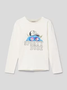 Swetry dla chłopców - Bluzka z długim rękawem i nadrukiem z motywem i napisem - grafika 1