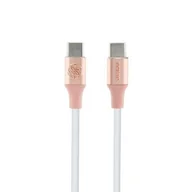 Kable - Guess GUCCLALRGDP kabel USB-C - USB-C 1.5m Fast Charging różowy/pink Ebossed Logo - miniaturka - grafika 1