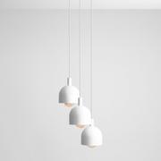 Lampy sufitowe - Aldex Beryl Ring lampa wisząca 3-punktowa biała 976E_R - miniaturka - grafika 1