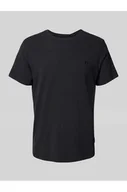 Koszulki męskie - T-shirt z prążkowanym, okrągłym dekoltem model Dinton - Blend - miniaturka - grafika 1