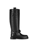 Kozaki damskie - Gino Rossi Kozaki SIDE-682-1695 Czarny - miniaturka - grafika 1