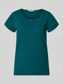 Koszulki i topy damskie - t-shirt o kroju regular fit z czystej bawełny - miniaturka - grafika 1