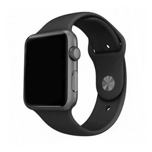 Mercury pasek Silicon Apple Watch 42/44/ 45 mm czarny/black - Paski - miniaturka - grafika 1