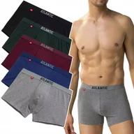 Majtki męskie - BOKSERKI MĘSKIE Atlantic 5SMH-004 dopasowane szorty 5 KOLORÓW - M - miniaturka - grafika 1