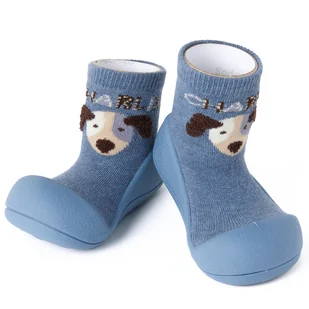 Lekkie I Elastyczne Buciki Attipas® Charlie Blue 11,5 Cm / 20 Antypoślizgowe - Skarpetki dla dzieci Lekkie I Elastyczne Buciki Attipas® Charlie Blue 11,5 Cm / 20 Antypoślizgowe - Skarpetki dla dzieci - miniaturka - grafika 1