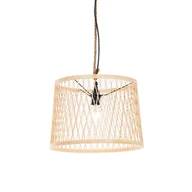 Lampy sufitowe - QAZQA Wiejska lampa wisząca zewnętrzna rattanowa 40 cm - Tatarak - miniaturka - grafika 1