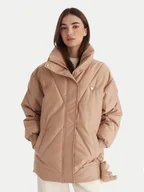 Kurtki damskie - Guess Kurtka zimowa V5BL13 WHHZ2 Beżowy Regular Fit - miniaturka - grafika 1