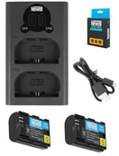 Ładowarki i akumulatory - Zestaw Ładowarka Lcd+Akumulatory Do Canon Eos 5D Mark Iv - miniaturka - grafika 1
