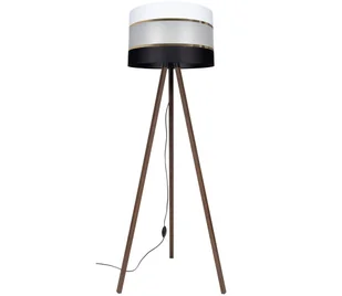 Lampa podłogowa CORAL 1xE27/60W/230V brązowy/czarny/biały/złoty - Lampy stojące - miniaturka - grafika 1