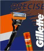 Zestawy kosmetyków męskich - Gillette XMASS - Zestaw Fusion 1 UP + Żel 200 ml - miniaturka - grafika 1