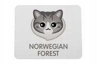 Podkładki pod mysz - Podkładka pod mysz z kotem norweskim leśnym - miniaturka - grafika 1
