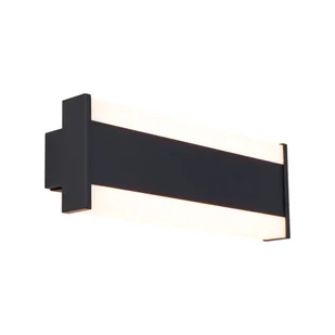 QAZQA Nowoczesny kinkiet czarny 30 cm z LED CCT IP54 - Vanya - Lampy ogrodowe - miniaturka - grafika 1