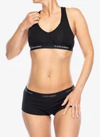 Bielizna sportowa damska - Stanik sportowy damski Icebreaker Sprite Racerback Bra - blk - miniaturka - grafika 1