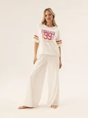 Piżamy damskie - Piżama damska Forever Bloovii kremowy M - miniaturka - grafika 1