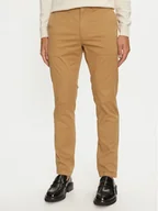 Spodnie męskie - Calvin Klein Chinosy Modern Twill K10K113696 Khaki Slim Fit - miniaturka - grafika 1