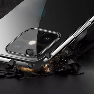 Clear Color case żelowy pokrowiec etui z metaliczną ramką Samsung Galaxy A22 4G czerwony - Etui i futerały do telefonów - miniaturka - grafika 6