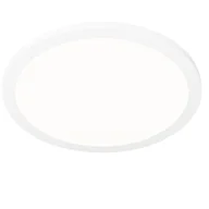 Oprawy, klosze i abażury - QAZQA Plafon LED okrągły biały 40cm 3-stopniowe ściemnianie IP44 - Steve - miniaturka - grafika 1