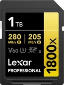 Karty pamięci - Lexar Professional 1800x SDXC 1 TB Class 10 UHS-II/U3 V60 LSD1800001T-BNNNG - miniaturka - grafika 1
