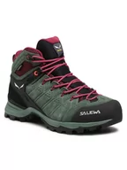 Kozaki damskie - Mid Salewa Trekkingi Ws Alp Mate Wp 61385-5085 Zielony - miniaturka - grafika 1