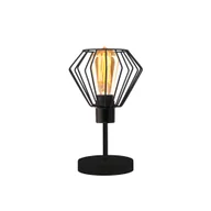 Lampy stojące - Czarna lampka stołowa loft GALLE LOFT - miniaturka - grafika 1