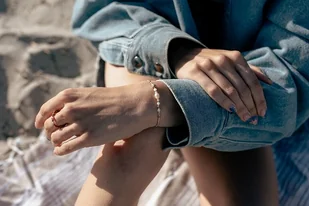 Bransoletka Harmonia z Perłą Chalcedonem i Selenitem - Bransoletki - miniaturka - grafika 1