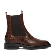 Botki damskie - Sztyblety Gino Rossi C-PETRA-25478PE-C Brązowy - miniaturka - grafika 1