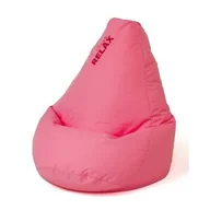 Pufy i podnóżki - Pufa worek sako GRUSZA różowy XXL 140x100 - miniaturka - grafika 1