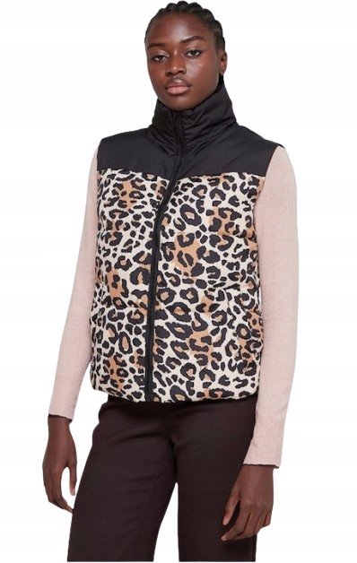 Vila Kamizelka Damska W Panterke Bez Kaptura Puchowa 36 K2A