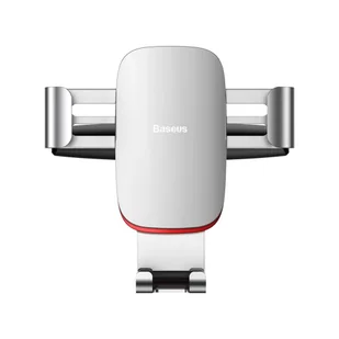 Baseus Metal Age Gravity Car Mount metalowy samochodowy uchwyt grawitacyjny na slot CD srebrny (SUYL-J0S) - Uchwyty samochodowe do telefonów - miniaturka - grafika 1