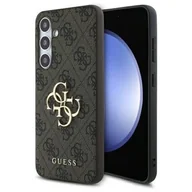 Etui i futerały do telefonów - Etui GUESS 4G Big Metal Logo do Samsung Galaxy S24 FE Brązowy - miniaturka - grafika 1