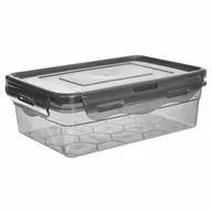 Pojemniki kuchenne - Pojemnik z uszczelką do przechowywania z pokrywką klipsami uniwersalny zamykany do żywności 850 ml kod: O-127165 - miniaturka - grafika 1