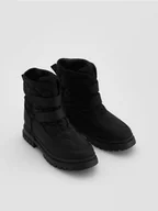 Buty dla dziewczynek - Reserved - Śniegowce na rzepy - czarny - miniaturka - grafika 1
