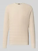 Swetry męskie - Sweter z dzianiny o kroju regular fit z okrągłym dekoltem - miniaturka - grafika 1