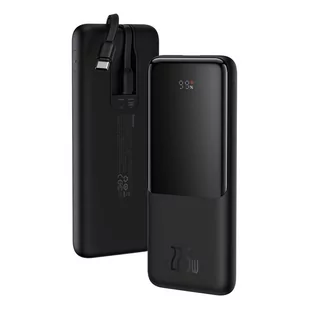 Baseus Elf Digital Display Power Bank 10000mAh z kablem USB-C Lightning PD 20W Huawei 5A QC PPJL010001 - Powerbanki - miniaturka - grafika 1