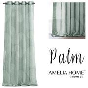 Firany - AmeliaHome Firanka Palm Eyelets, 140 x 250 cm - miniaturka - grafika 1