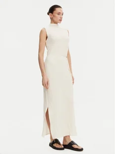 Calvin Klein Sukienka letnia K20K208304 Écru Slim Fit - Sukienki - miniaturka - grafika 1