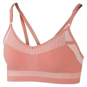 Biustonosze - Nike Damski biustonosz Flyknit INDY Sport, różowy kwarc/Echo Pink, XS - miniaturka - grafika 1