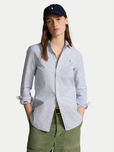 Polo Ralph Lauren Koszula 211941508001 Niebieski Slim Fit - Koszule damskie - miniaturka - grafika 1