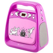 Radia - Radioodtwarzacz GOGEN BOBKARAOKEP Różowy - miniaturka - grafika 1
