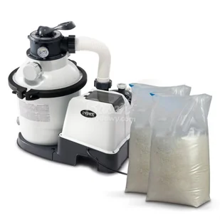 Pompa filtrująca piaskowa, 12000 l/h, Intex, + 50 kg piasku, 26652 - Akcesoria do basenów - miniaturka - grafika 1