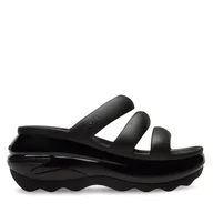 Klapki i japonki damskie - Klapki Crocs Mega Crush Triple Strap 209842 Czarny - miniaturka - grafika 1
