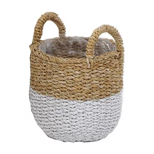 Boltze Doniczka z trawy morskiej biała SEAGRASS L 1022139.3 - Donice - miniaturka - grafika 1