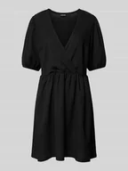 Sukienki - Sukienka mini z dekoltem w serek model ‘LUNA’ - miniaturka - grafika 1