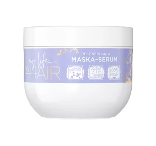 Eveline Cosmetics Eveline Cosmetics - My Life My Hair - Regenerująca maska-serum do włosów wysokoporowatych - 300 ml - Serum do włosów - miniaturka - grafika 1
