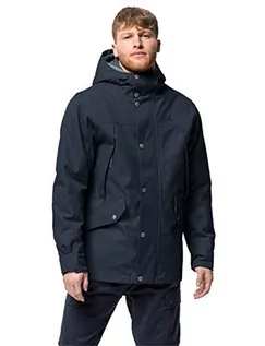 Kurtki męskie - Jack Wolfskin Męska kurtka zimowa CLIFTON HILL JACKET M wodoszczelna kurtka zimowa, Night Blue, XXL 1113341 - grafika 1